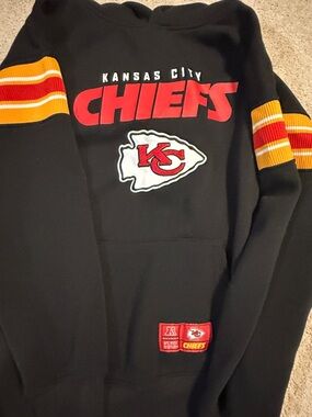 NFL Kansas City Chiefs Black Red & Gold Hoodie